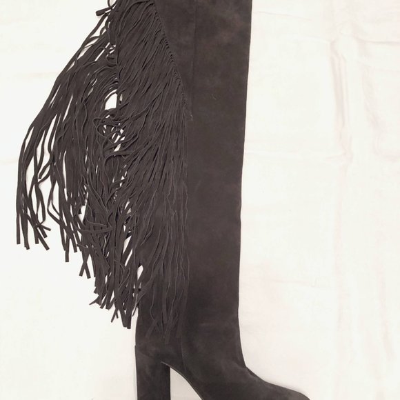 Chloe Qaisha Fringed Over-the-Knee Boot - Picture 8 of 12